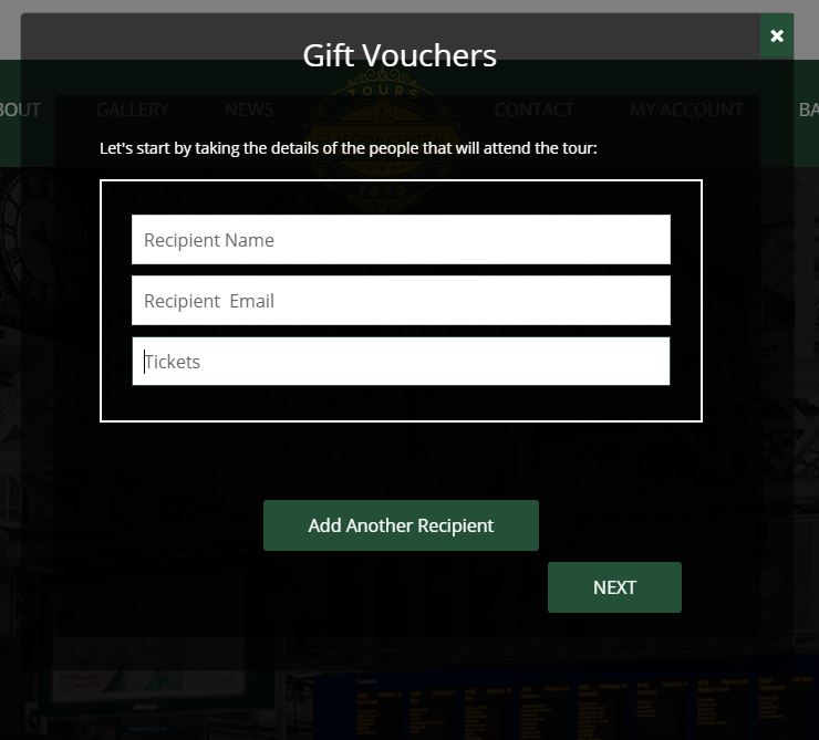 Gift Vouchers - Step 2